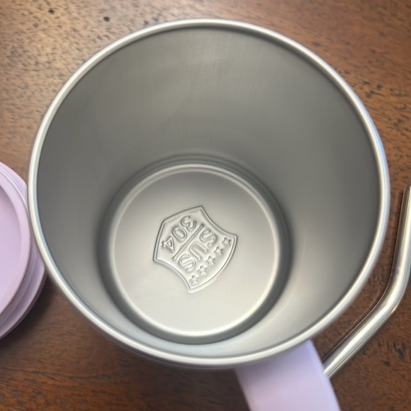 Insulated coffee cup purple. Comes with straw and lid new 450 ml office cup - Picture 12 of 15